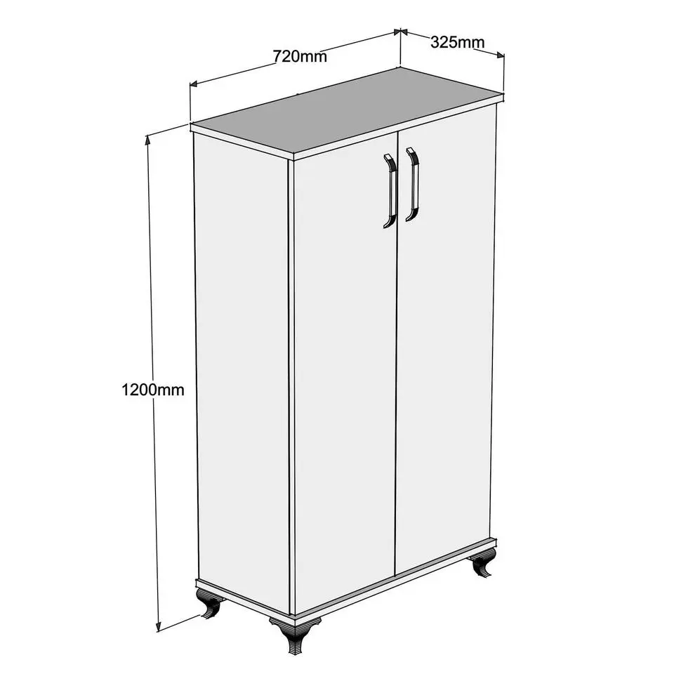 Emob Almaren Schoenenkast - 100% Melamine Gecoat - 18mm Dikte - Wit