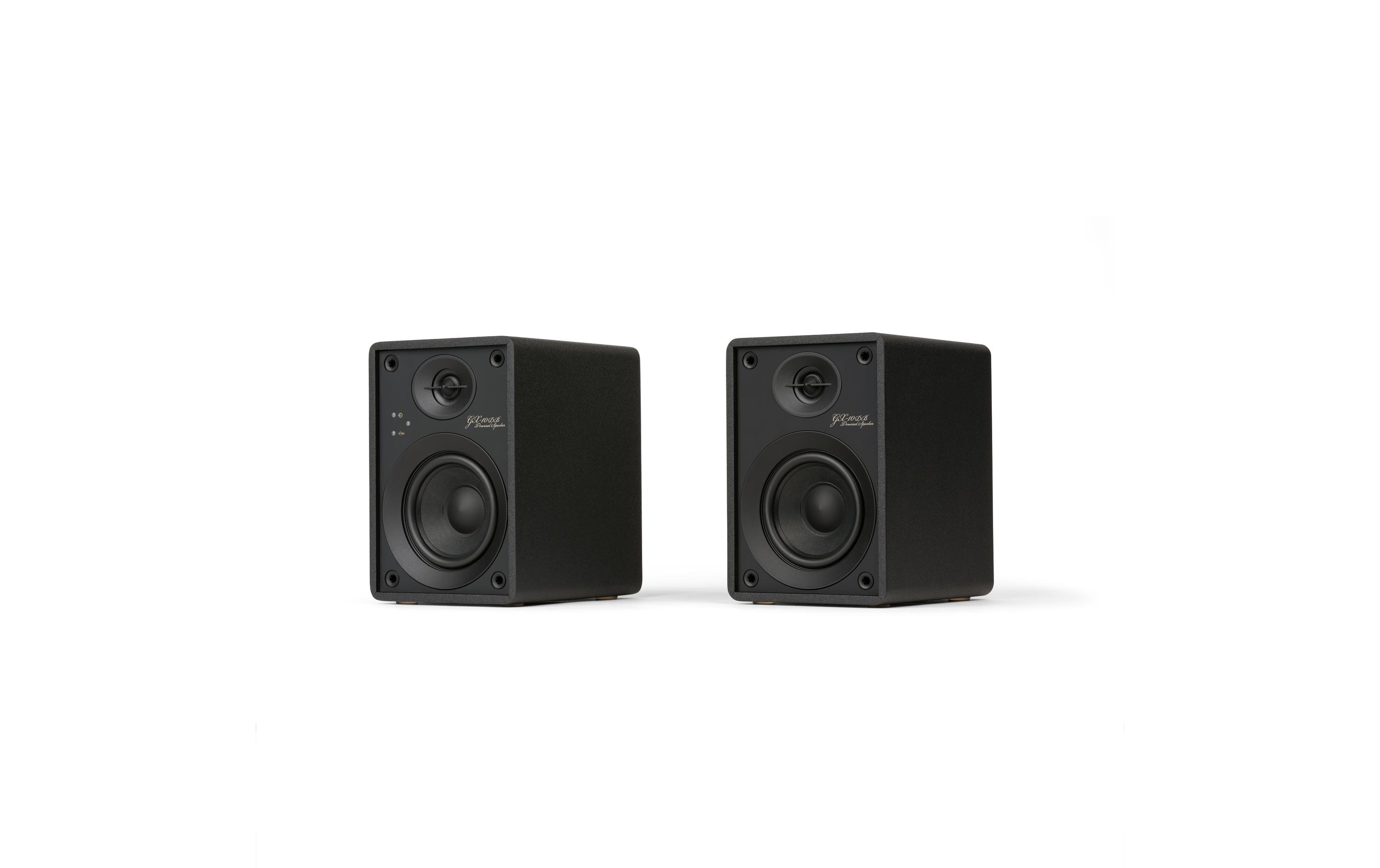 Regallautsprecher Paar GX-10DB Schwarz<br>Aktive Desktop-Lautsprecher