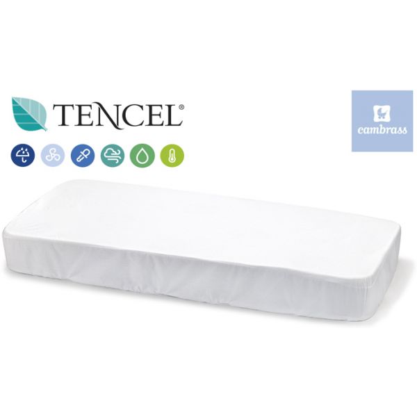 Cambrass Cobertura de Colchão, 60x120 cm Branco