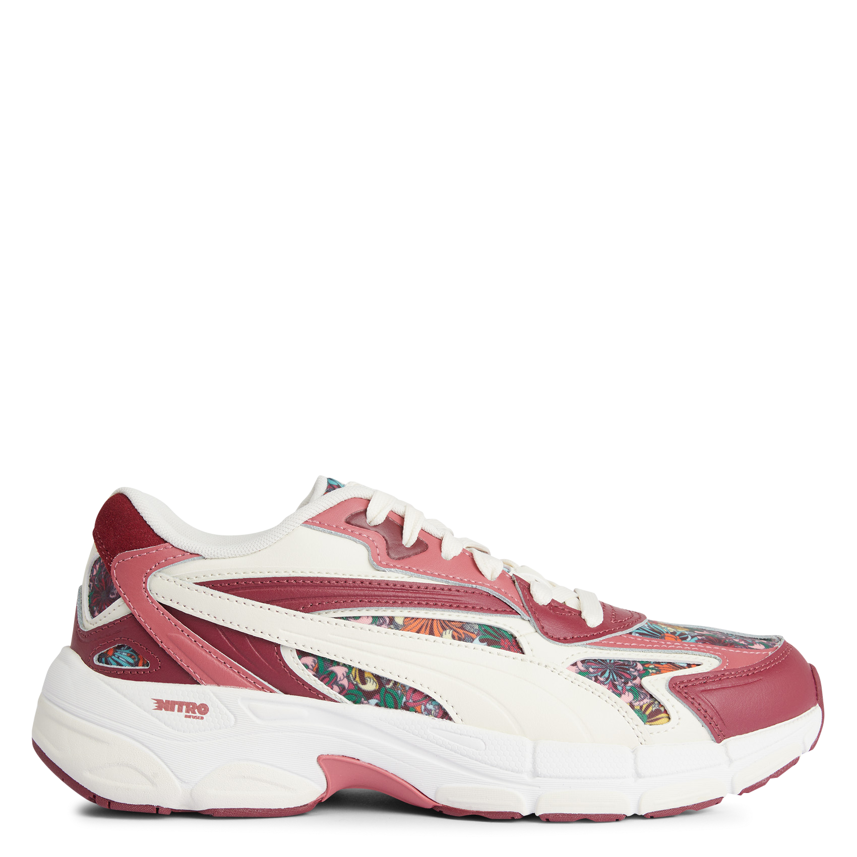 TEVERIS NITRO LIBERTY - Baskets basses imprimées en cuir| Rose