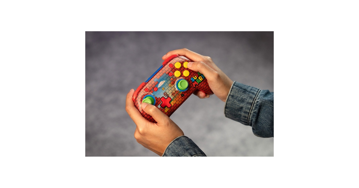 Turtle BeachRematch draadloze gamingcontroller – Mario Bricks  (Rood/groen, Nintendo Switch, Nintendo Switch Lite, Nintendo Switch - OLED-model, Nintendo Switch 2)