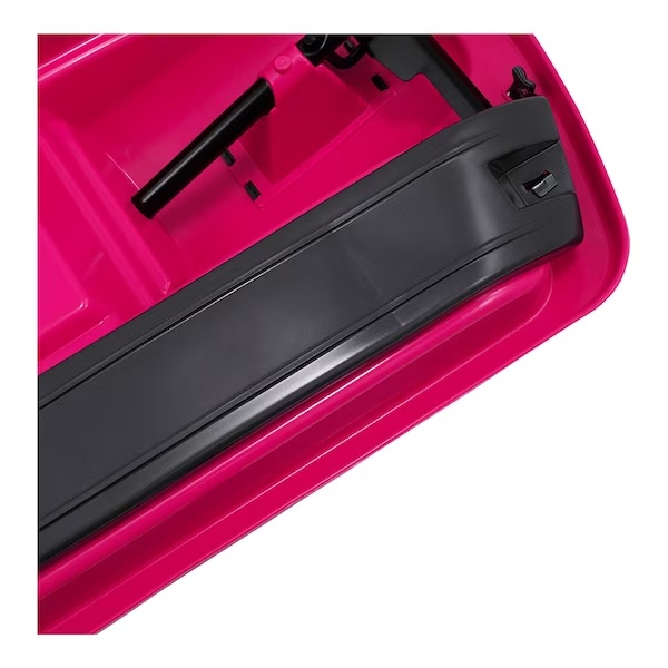 (95x50cm) Snow Fox Winter Ski Bob Schlitten mit Lenkrad und Zugseil (21013) - Pink