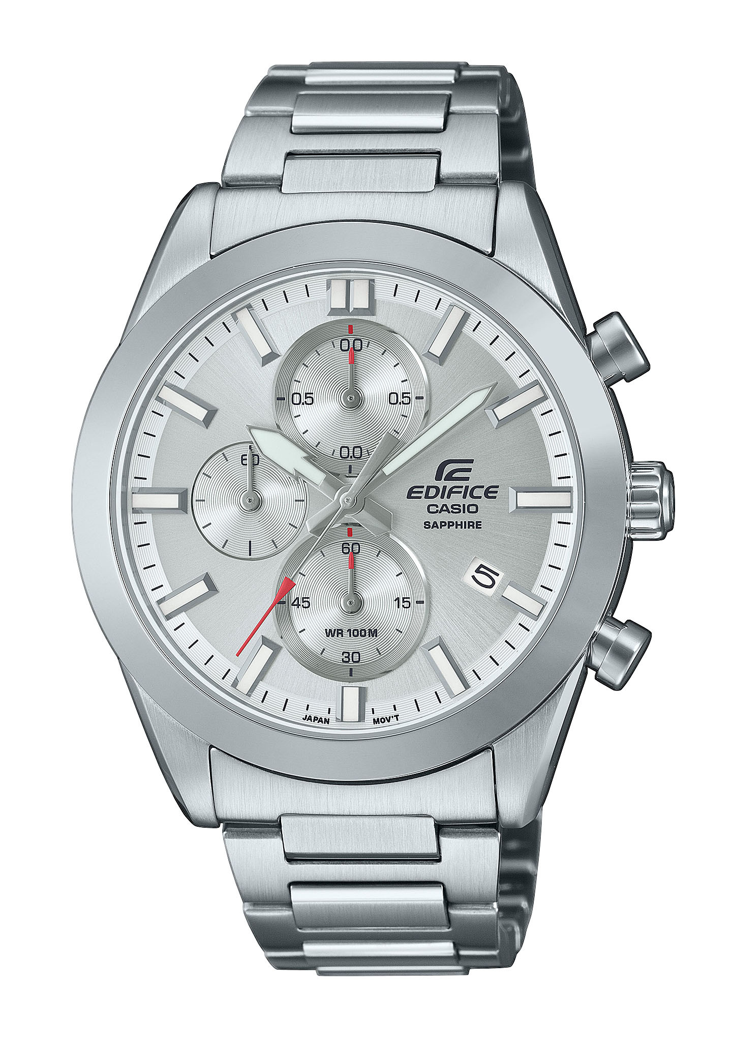 Casio Edifice Chronograph Saphir Silber EFB-710D-7AVUEF