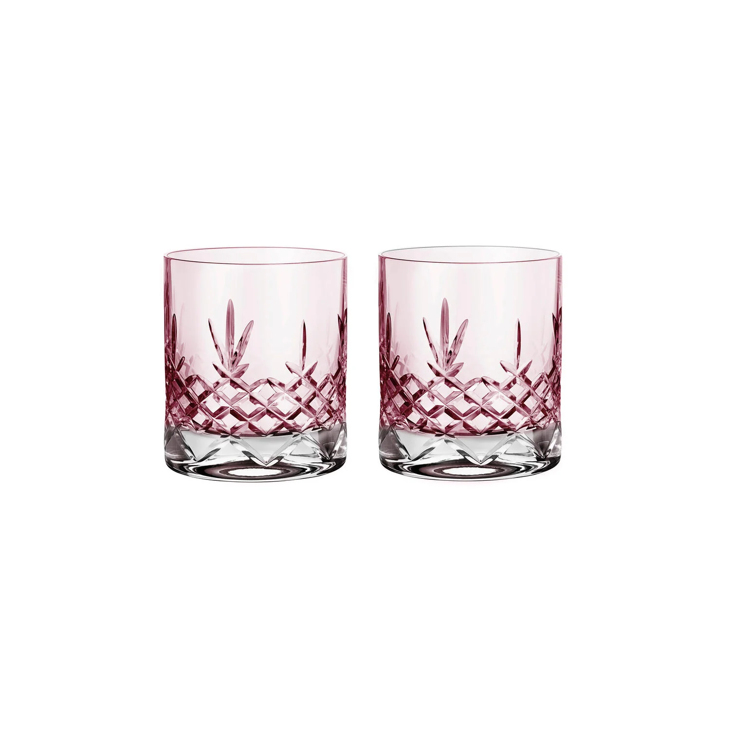 Frederik Bagger  Crispy Lowball Topaz vandglas, pink, 2 stk - 38 cl