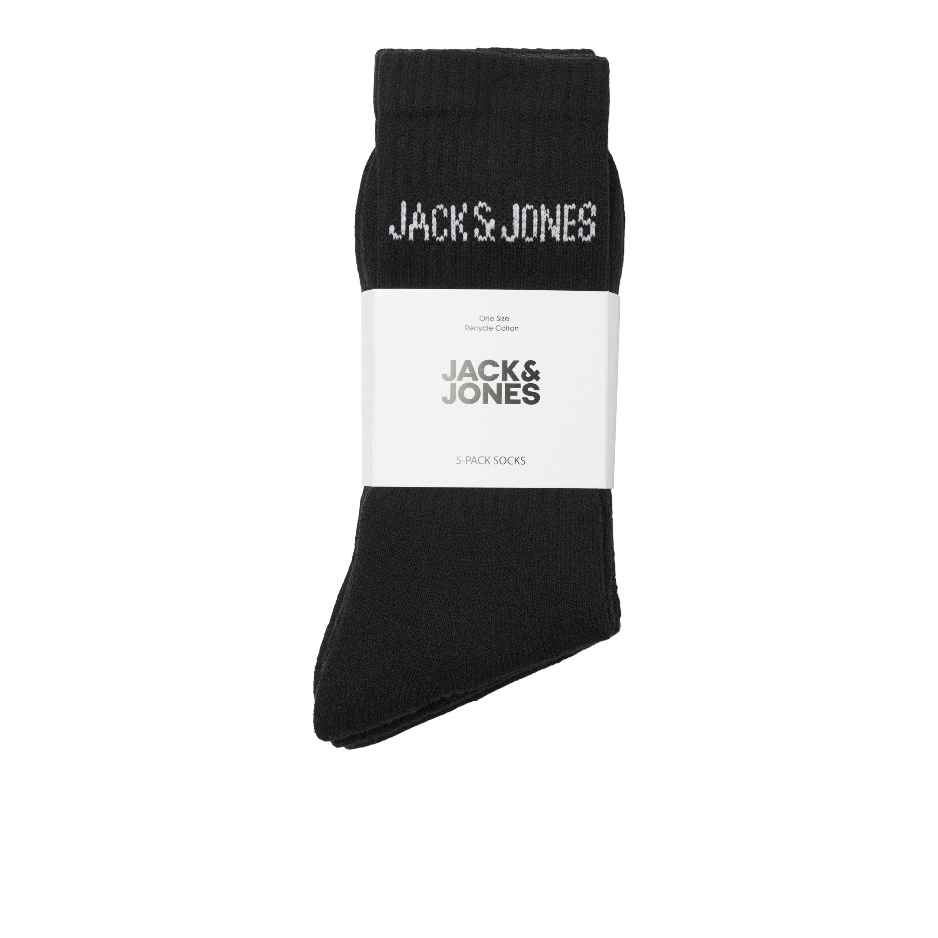 Jack and Jones Regen Mens 5 Pack Crew Socks