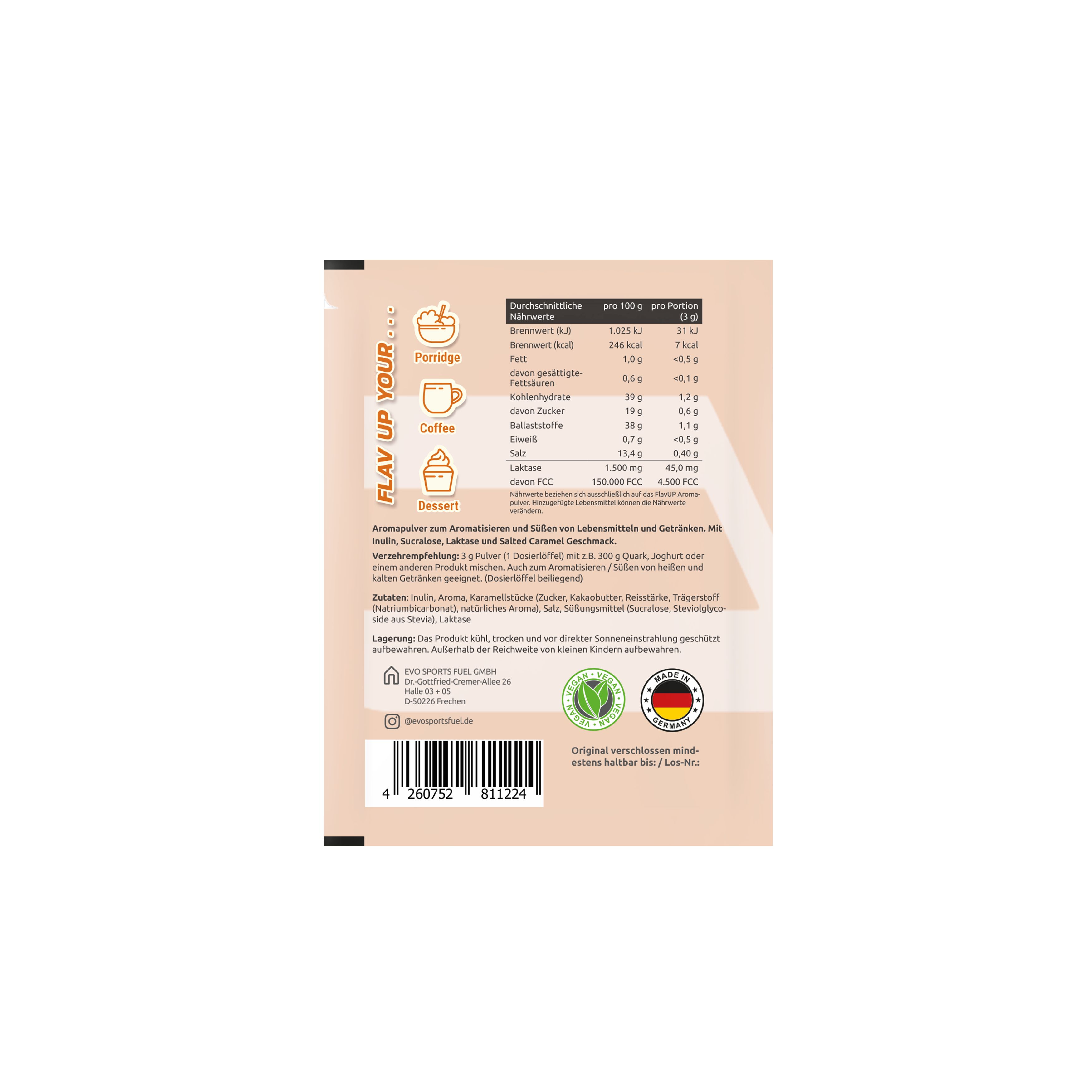 EVO FlavUp Salted Caramel Aromapulver