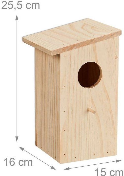 Nestkast - Natuur - Grenen - Voor Tuinvogels