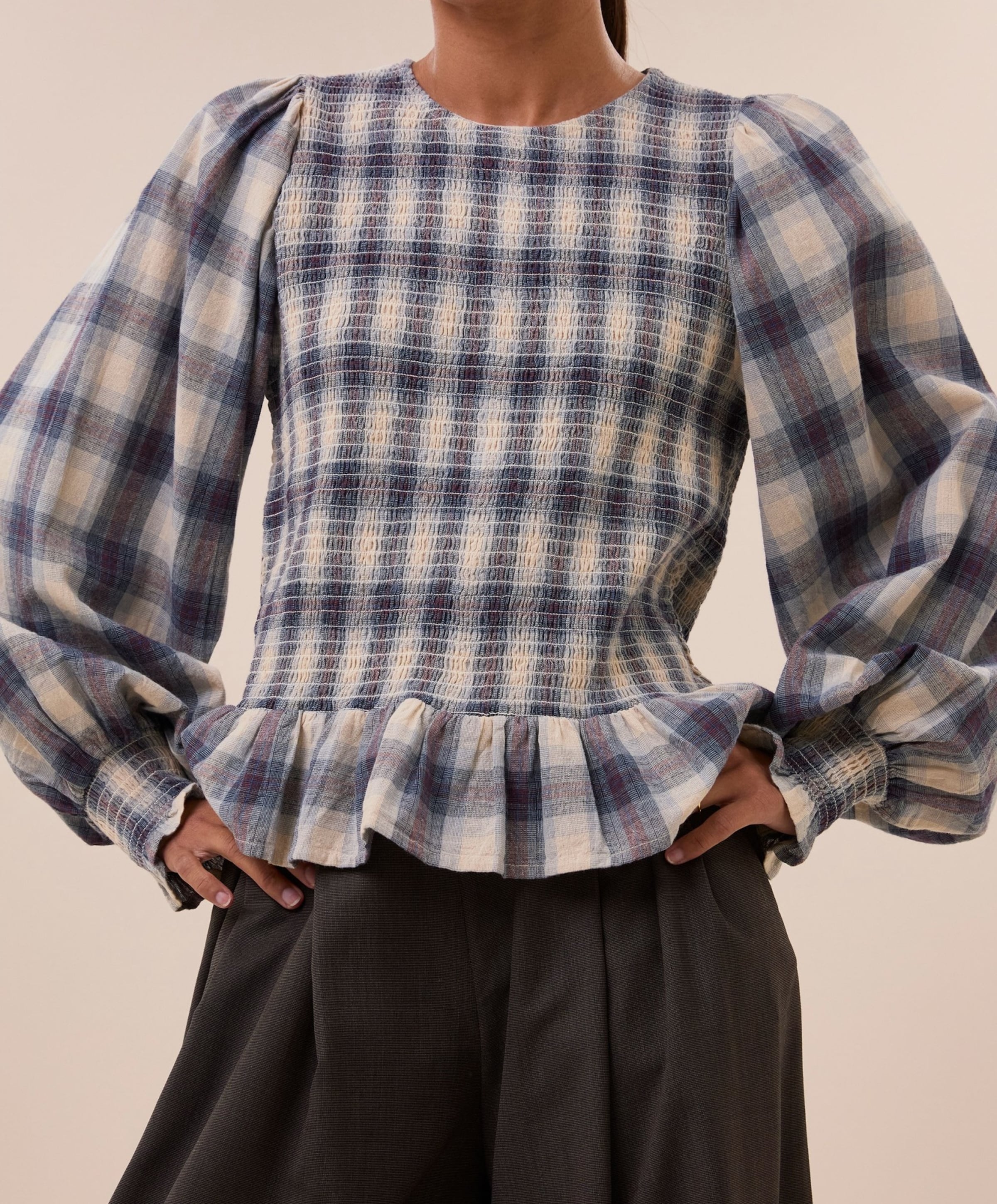 by-bar Dames blouse blauw