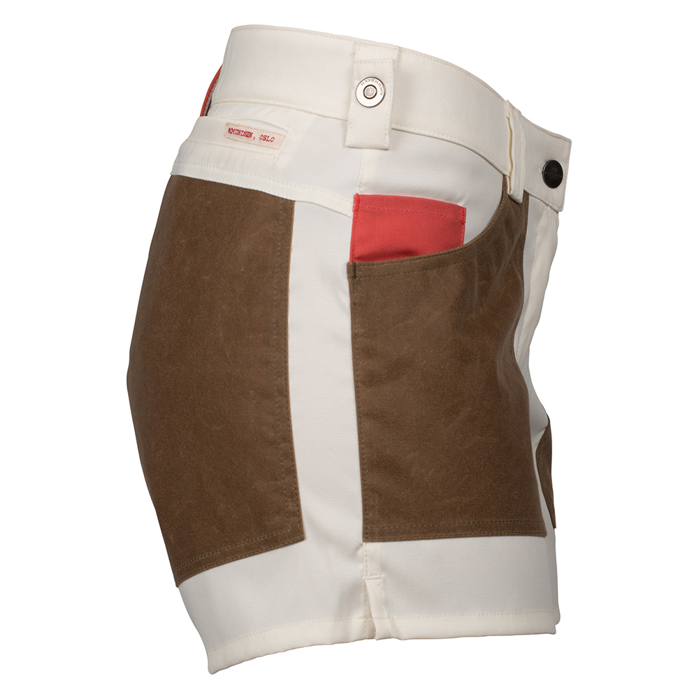 Amundsen 5Incher Field Shorts Womens Off White/Tan