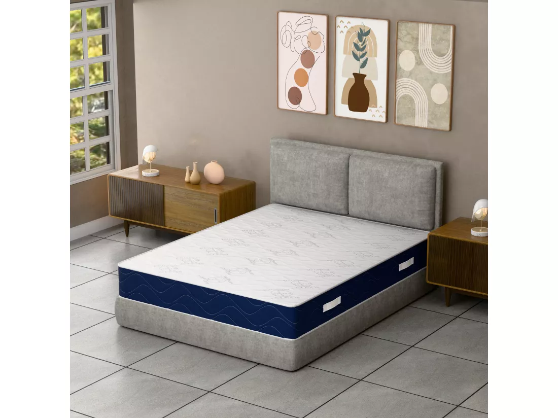Matelas à ressorts ensachés et Memory Hybrid 80x200x26