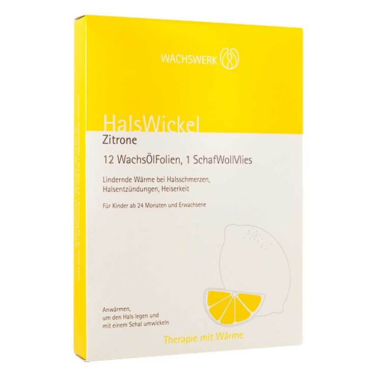 Halswickel Zitrone Wachswerk, 12 St