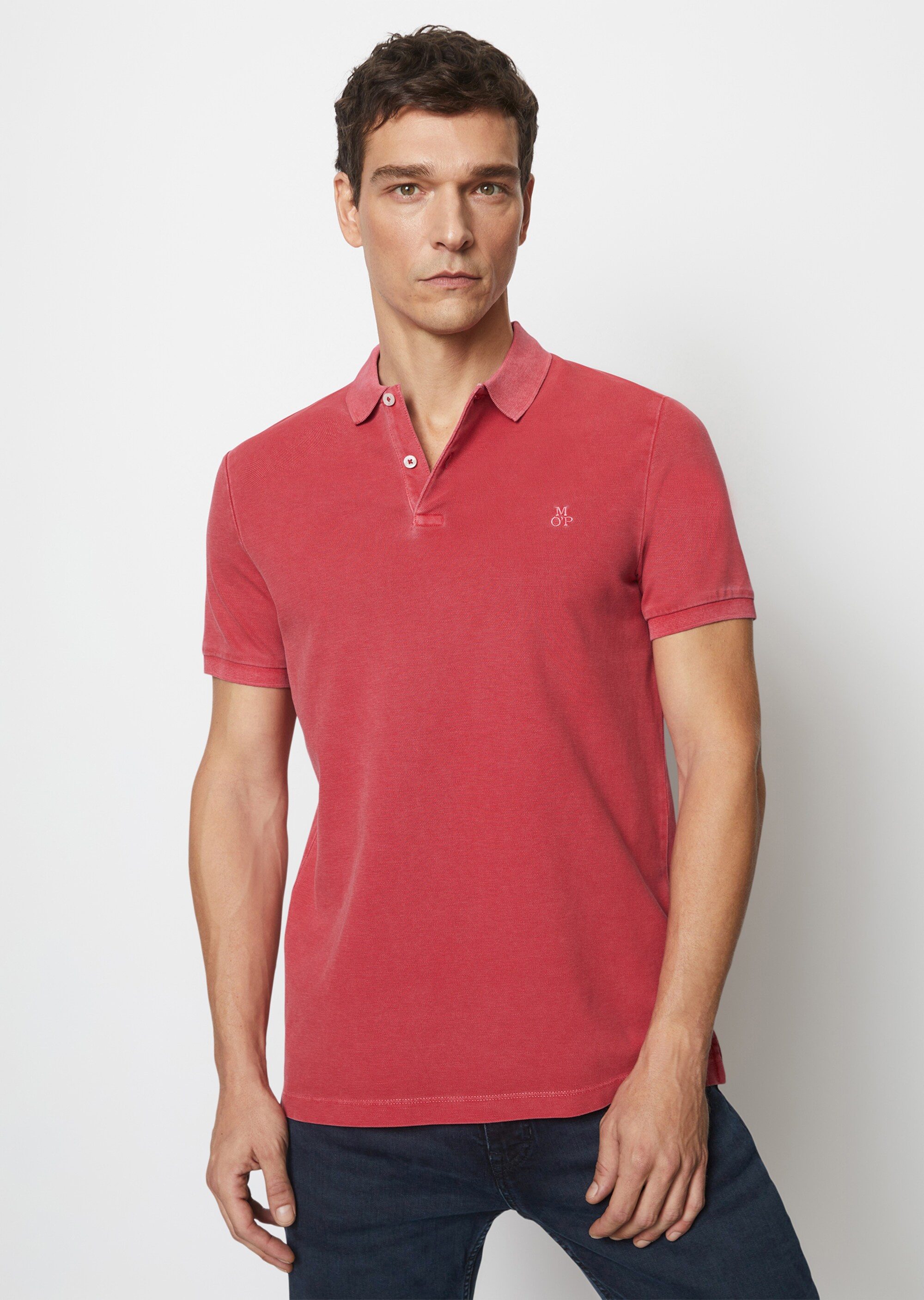 Poloshirt Piqué shaped aus Organic Cotton-Stretch