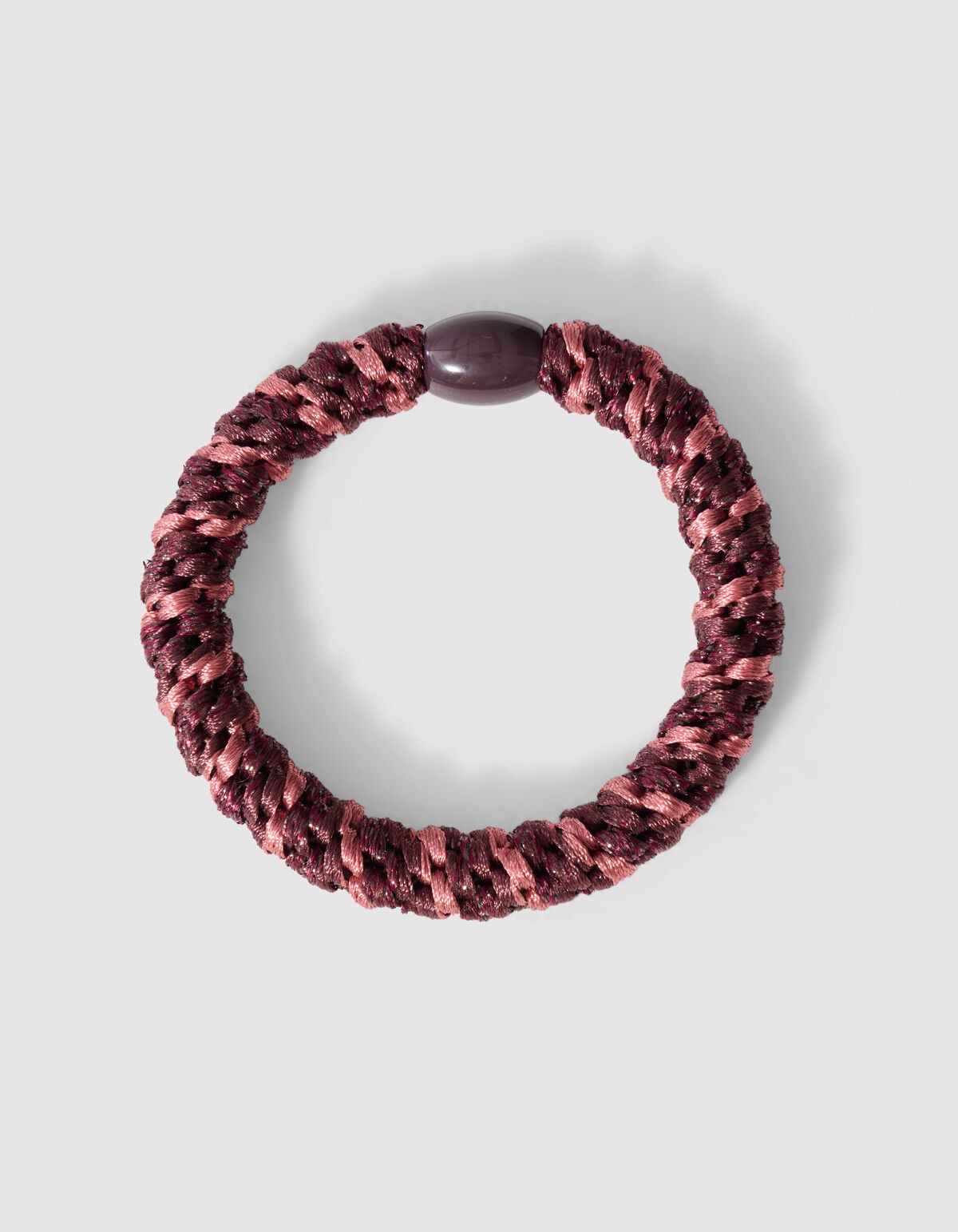 Lurex Haarelastiek Donkerrood