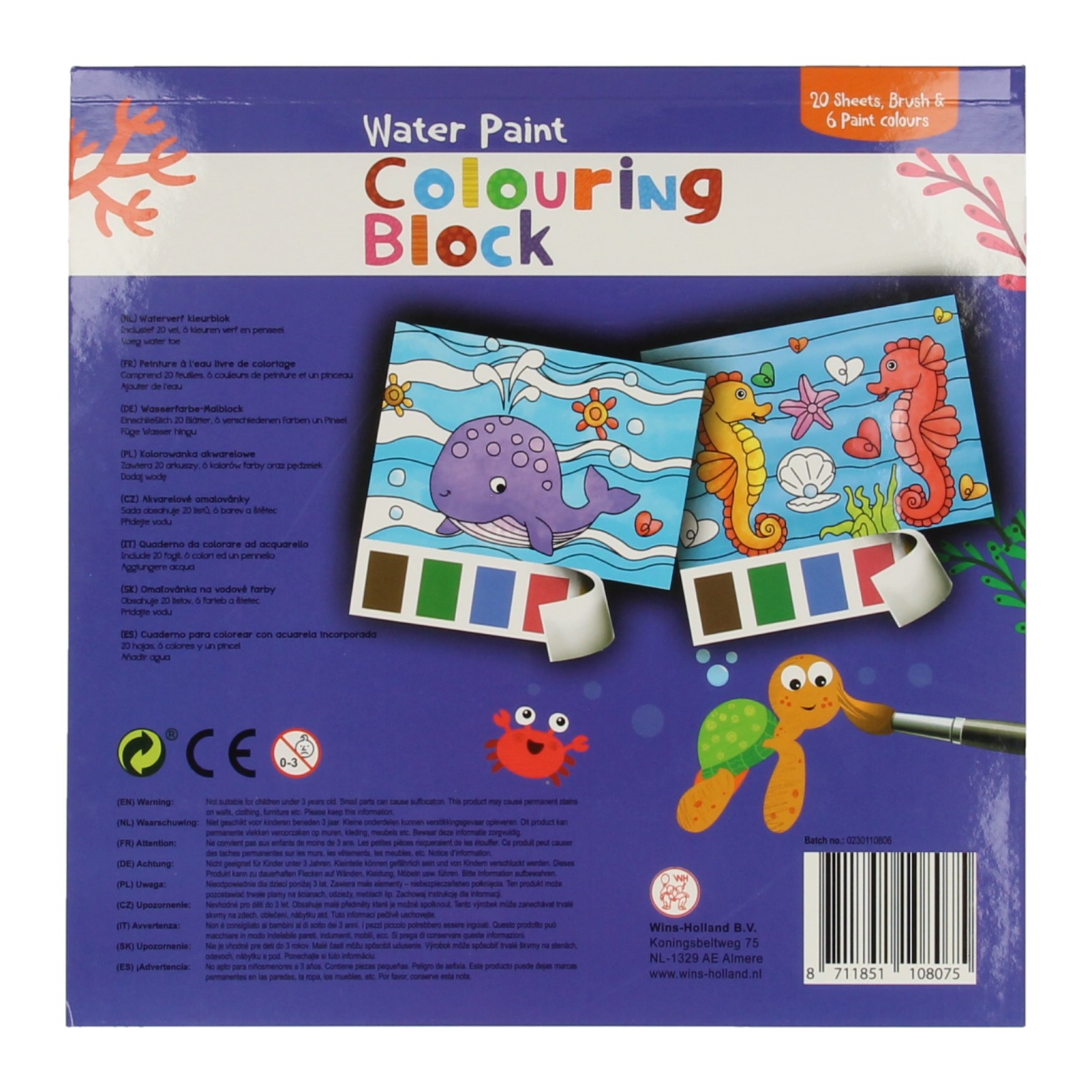Waterverf Kleurblok - Zeedieren