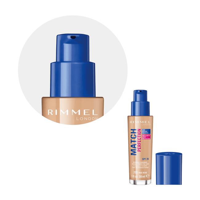 Rimmel London Match Perfection Foundation 203 True Beige Beige