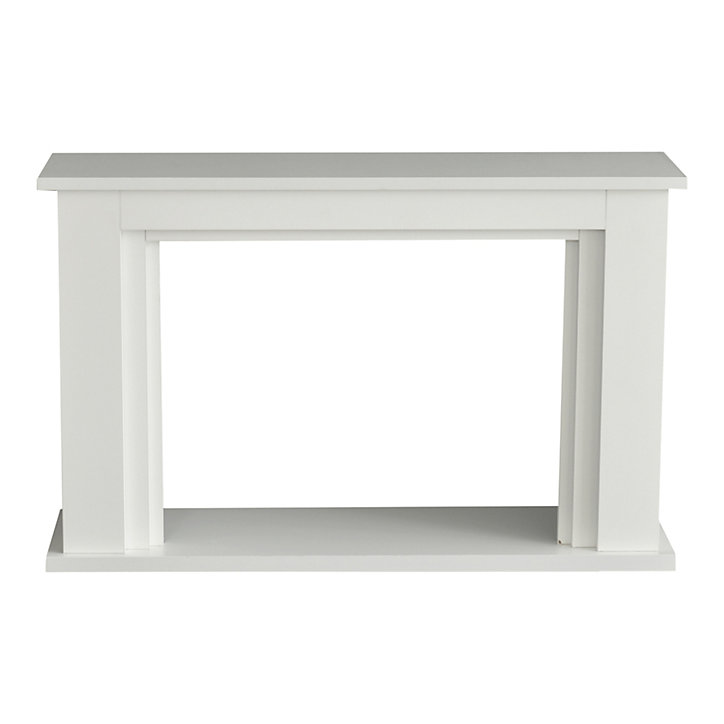 Cadre d'habillage de foyer pour insert GoodHome RLF-M2 blanc