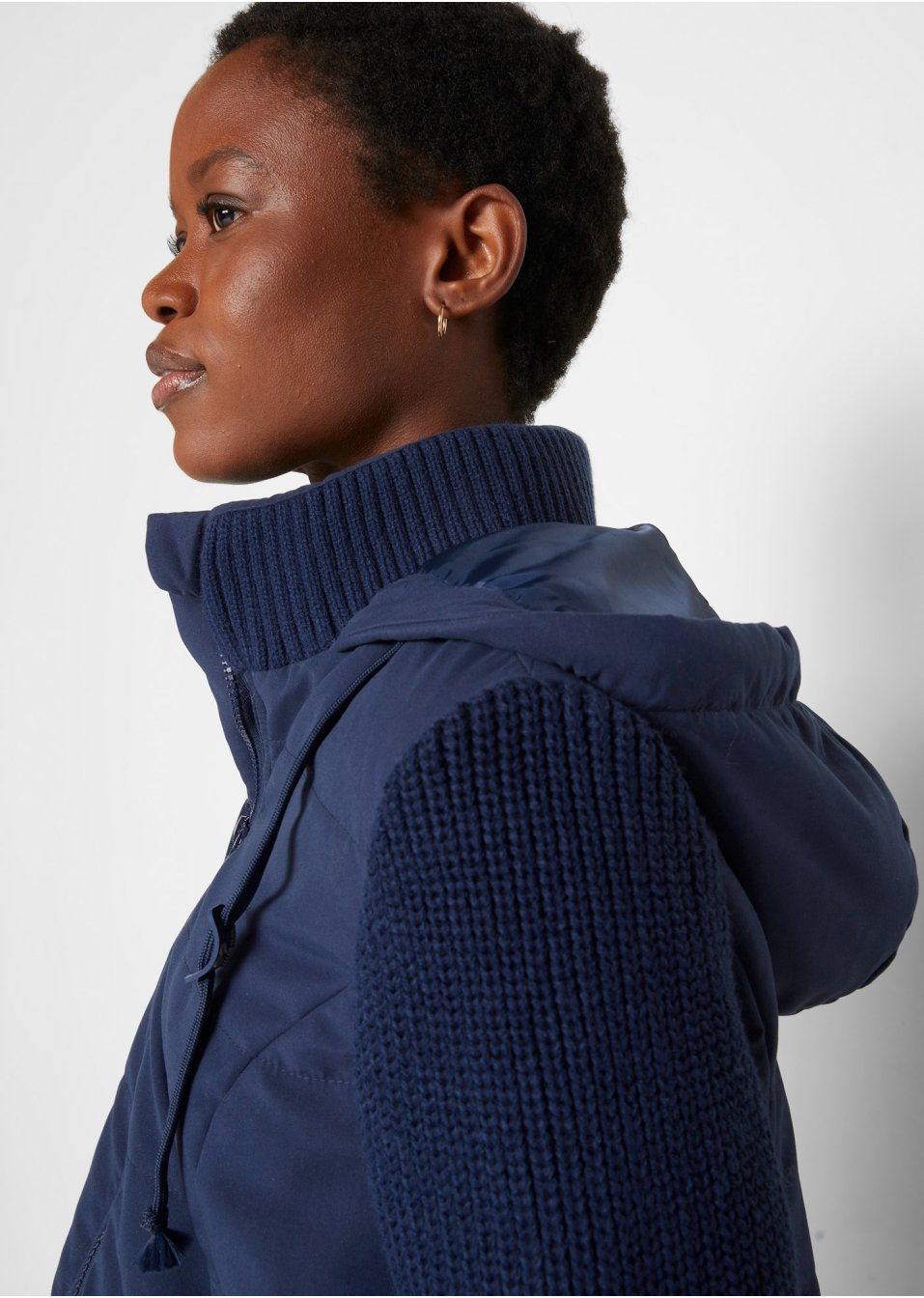 Veste de grossesse avec fonction portage avec manches en maille