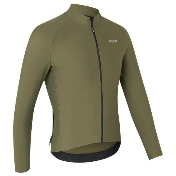 GripGrab PACR Thermal langærmet cykeltrøje Olive Green herre