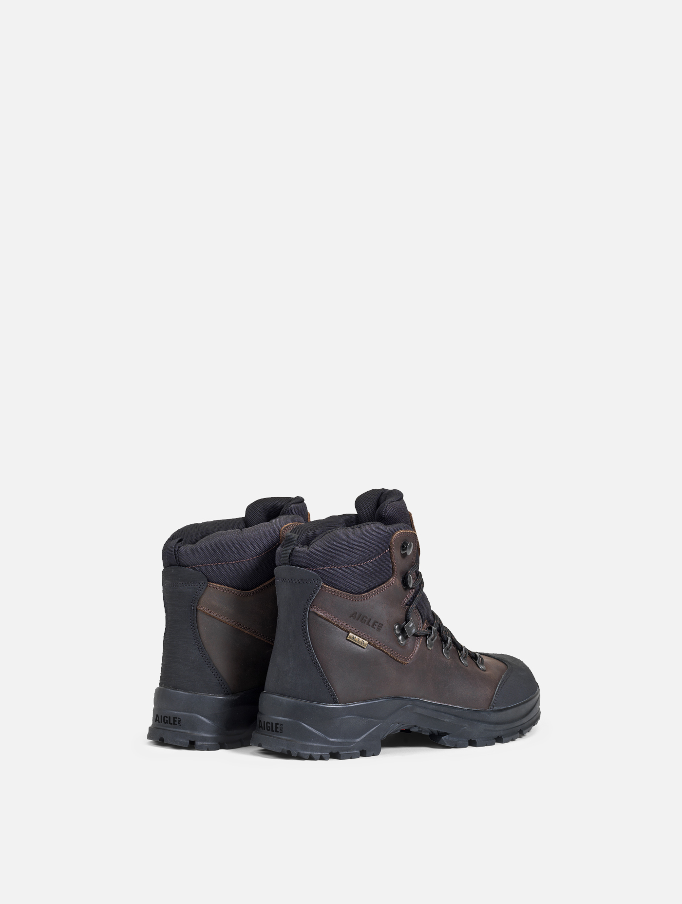 Le bottillon en cuir étanche et respirant DARK BROWN