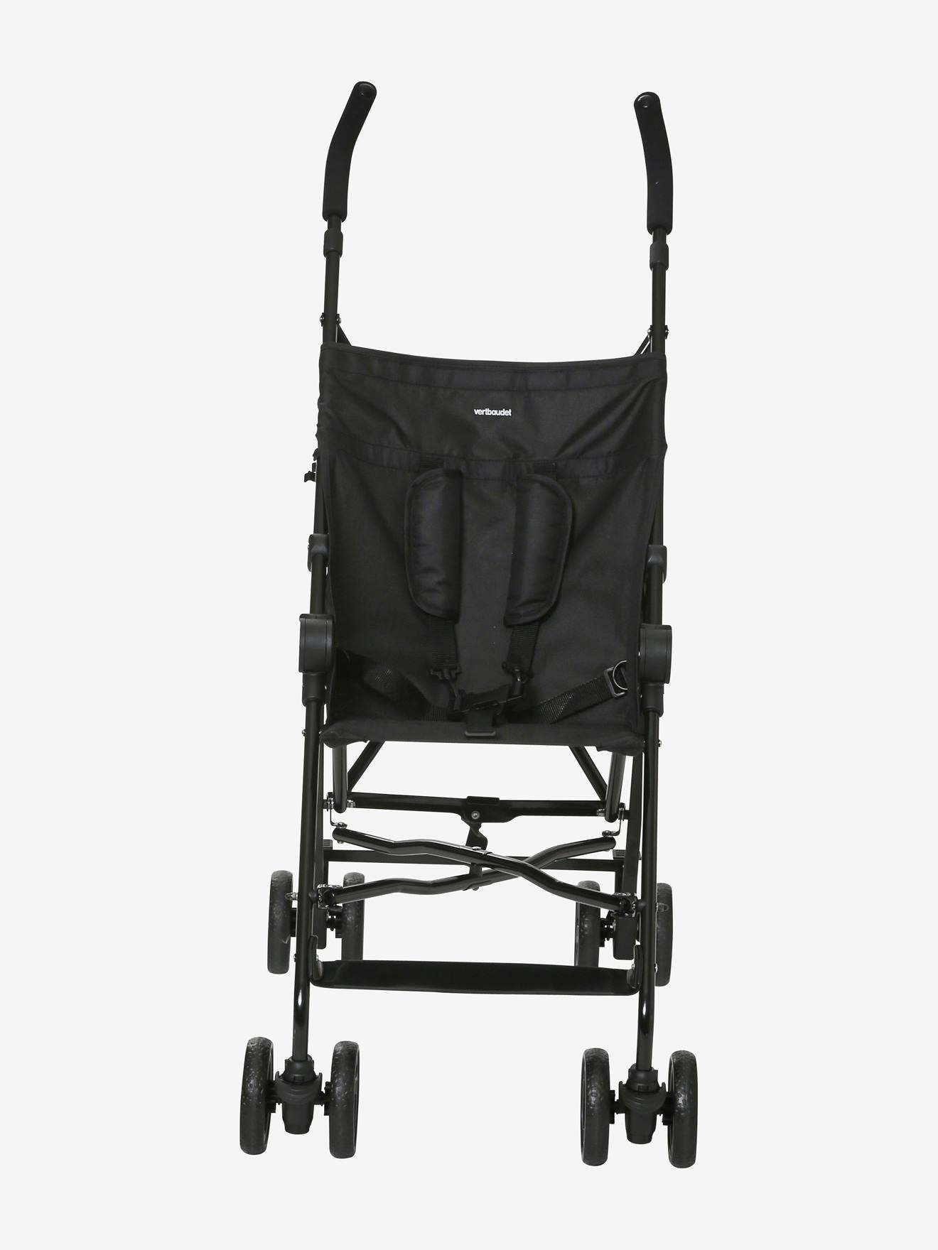 Carrinho de bebê guarda-chuva Vertbaudet Minicity II, tamanho médio, preto, liso
