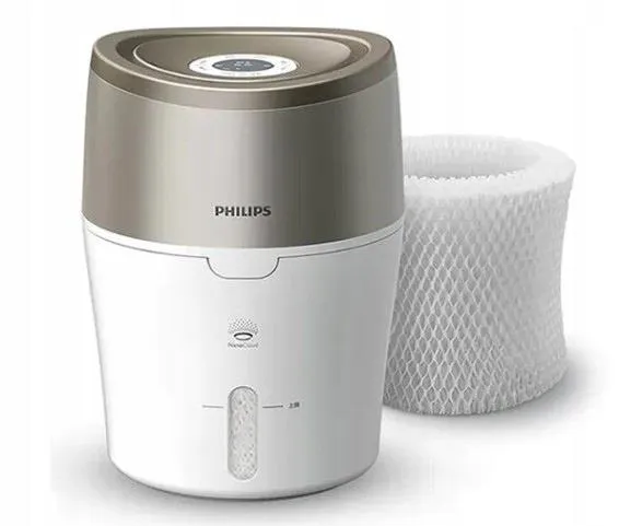 Philips HU4803 - Luftfugter - mobil - østers metallisk/hvid
