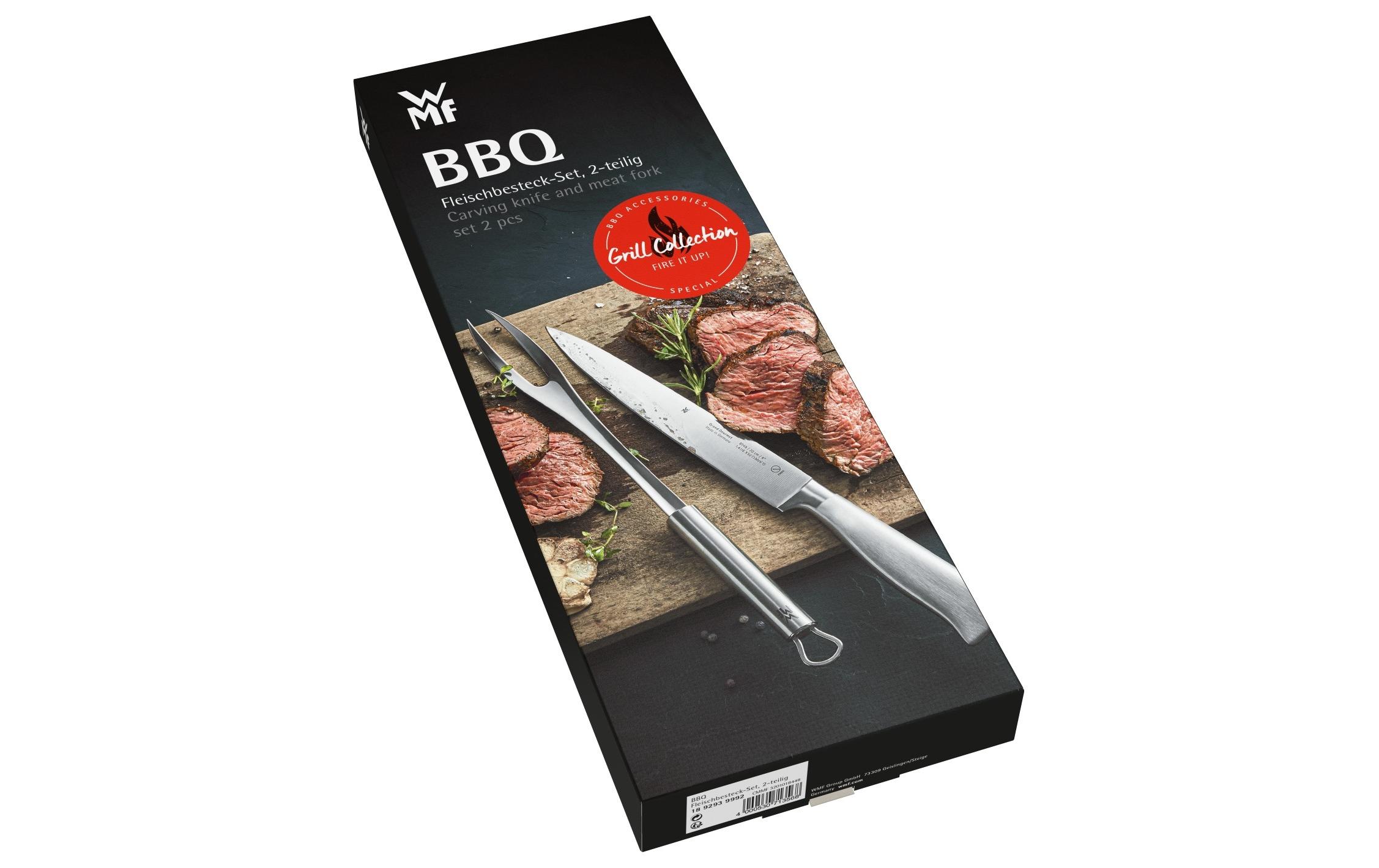 Tranchier-Set BBQ 2-teilig, SilberFleischbesteck