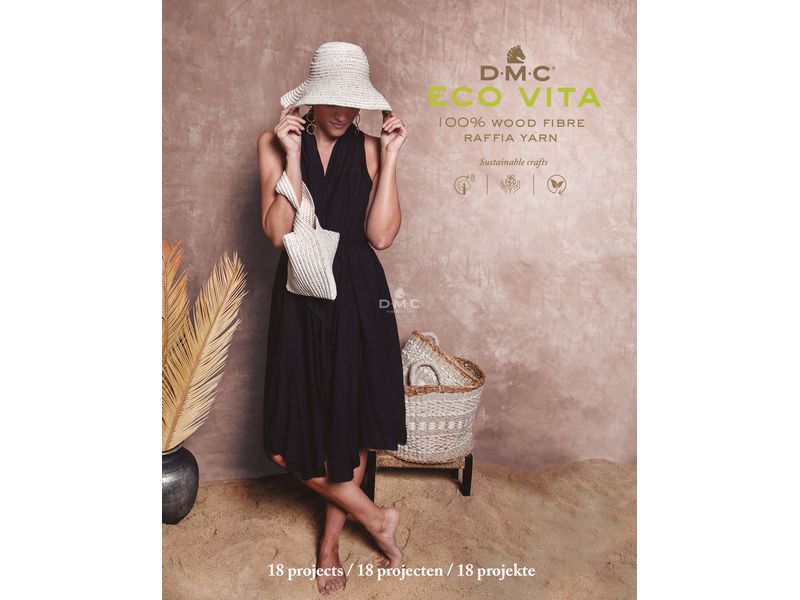 DMC Handbuch Eco Vita Raffia Anleitungsbuch für Accessoires