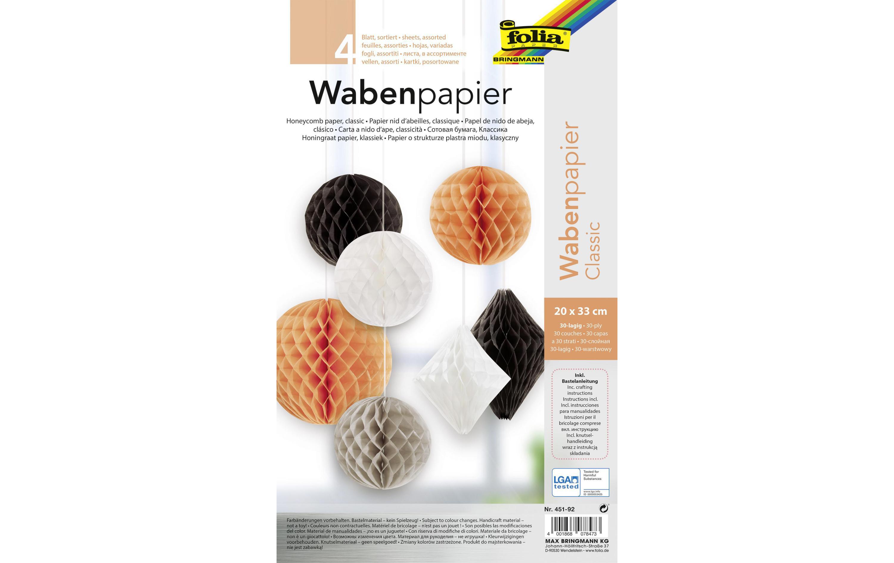 Wabenpapier Classic 20 x 33 cm 4 BlattWabenpapier