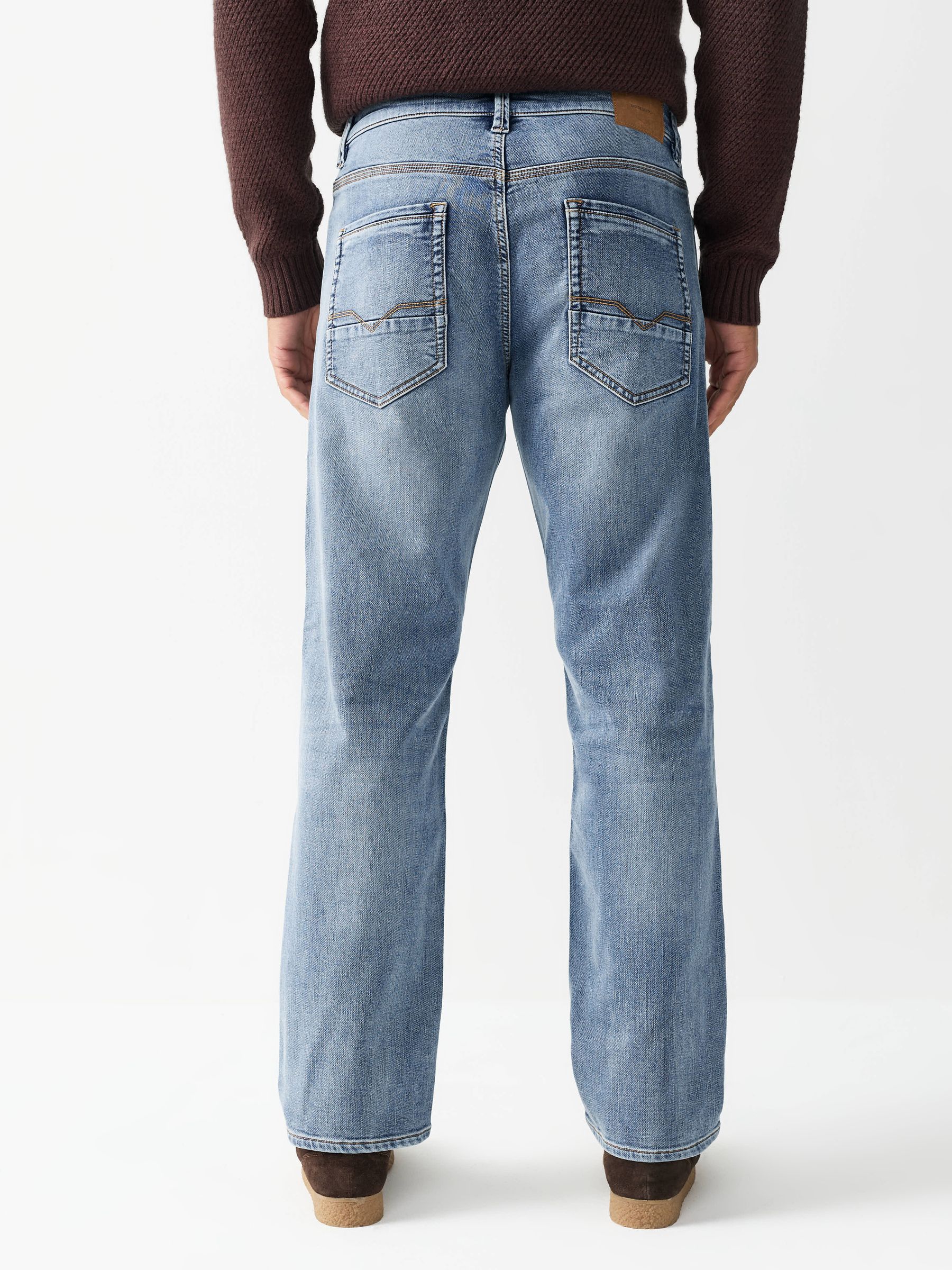 Vintage lichtblauw - Straight fit - Comfortabele stretchjeans