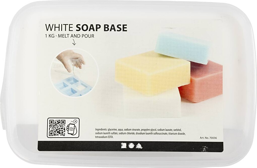 Sæbemasse - Hvid - 1 KG