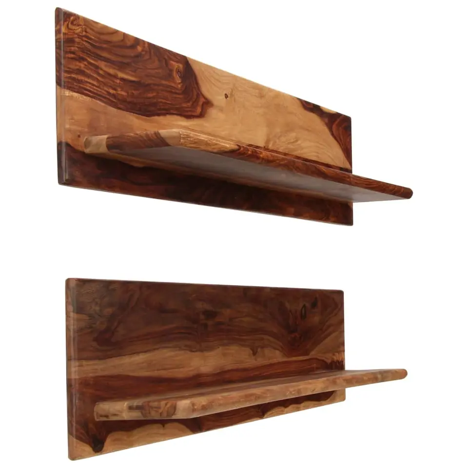 vidaXL - Wandplank - Bruin - Hout - 118 x 26 x 20 cm - 2 stuks