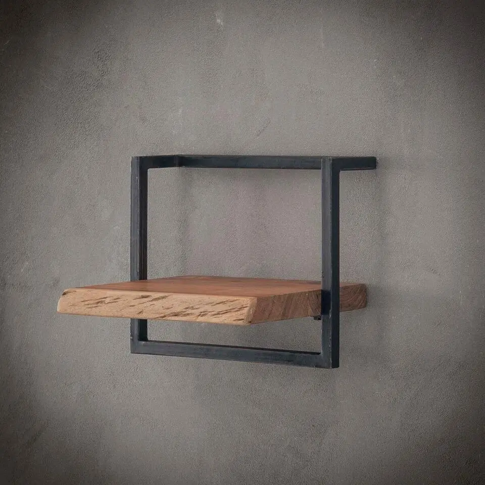 Fraaai - Woody metaal wandplank 40 cm