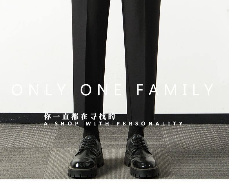 Fireon - Mid Rise Plain Cropped Tapered Dress Pants