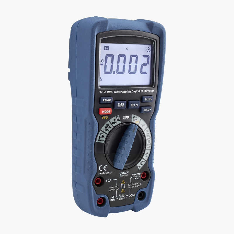 Digitalt multimeter, IP67
