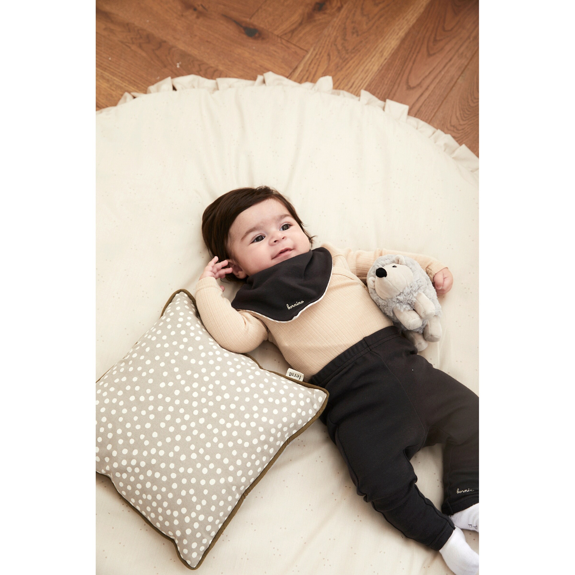 Bornino - Lieblinge 3er-Pack Wende-Dreieckstücher beige/braun/schwarz
