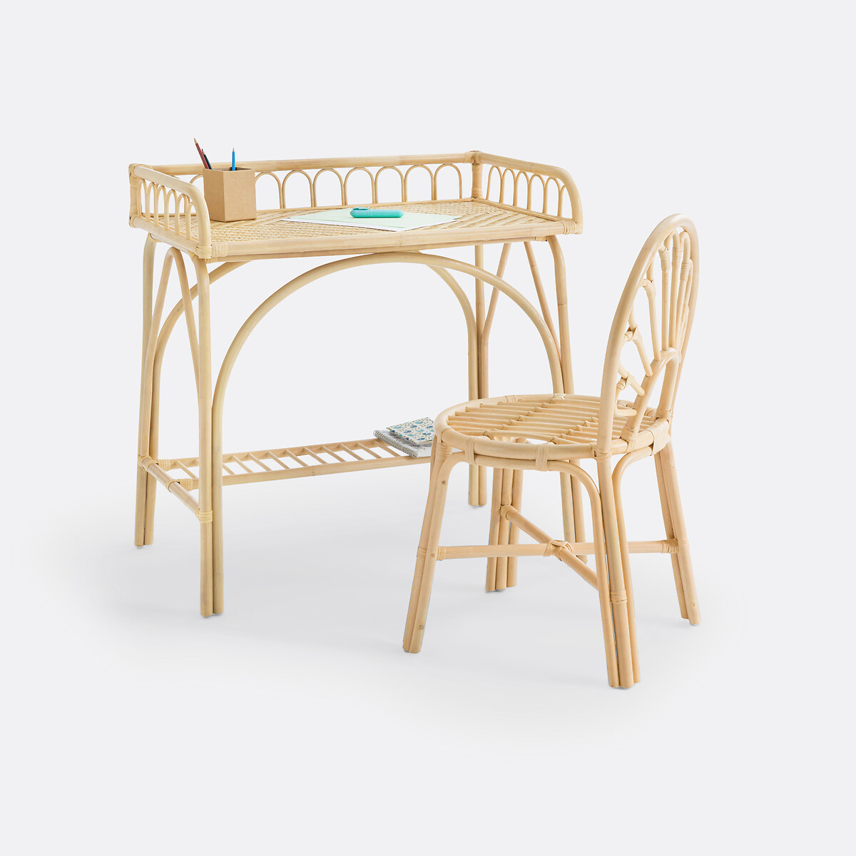 LA REDOUTE INTERIEURS<br>Cadeira alta em rattan, Albin