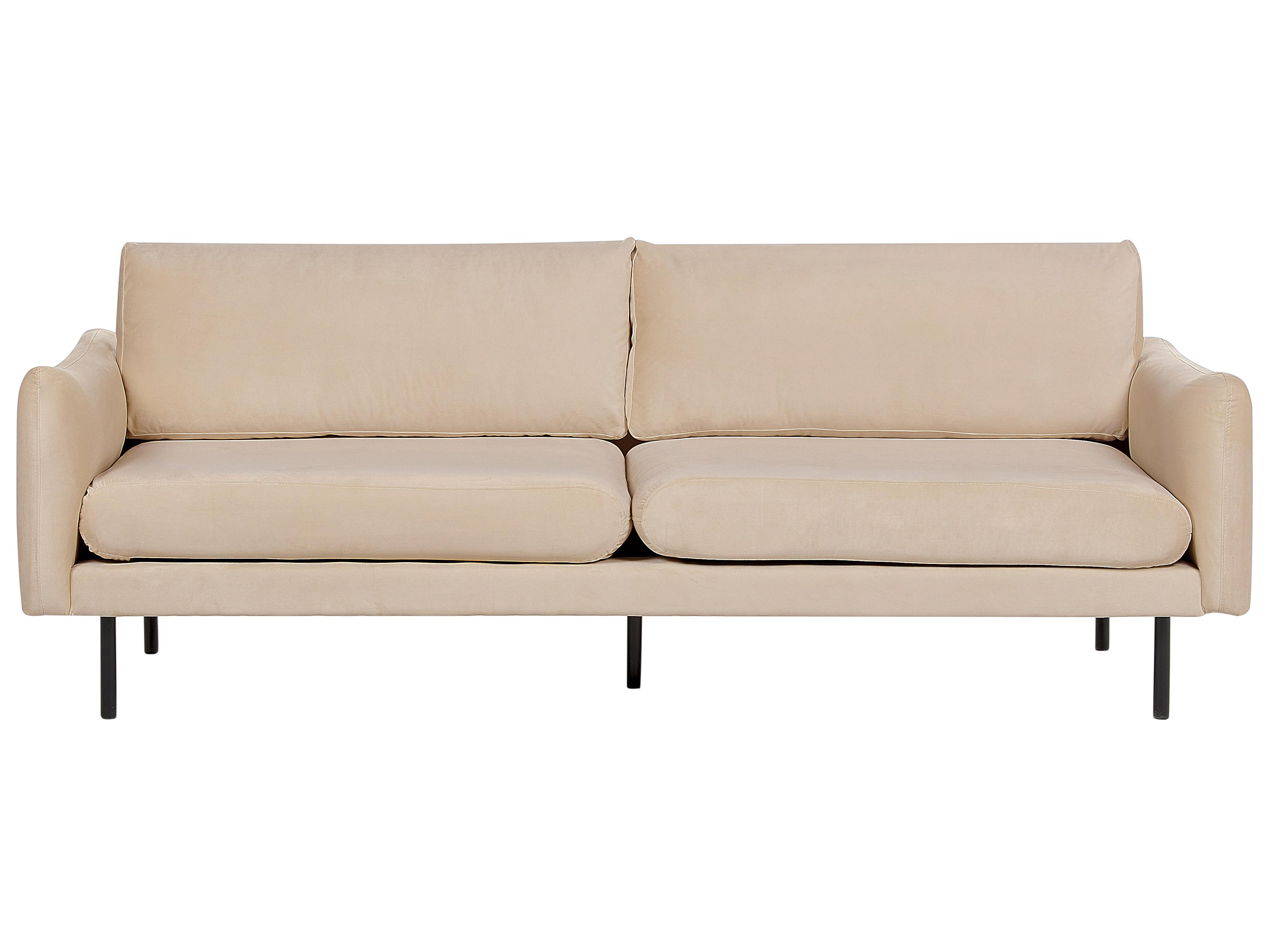 Bank 3-zits VINTERBRO Fluweel Beige