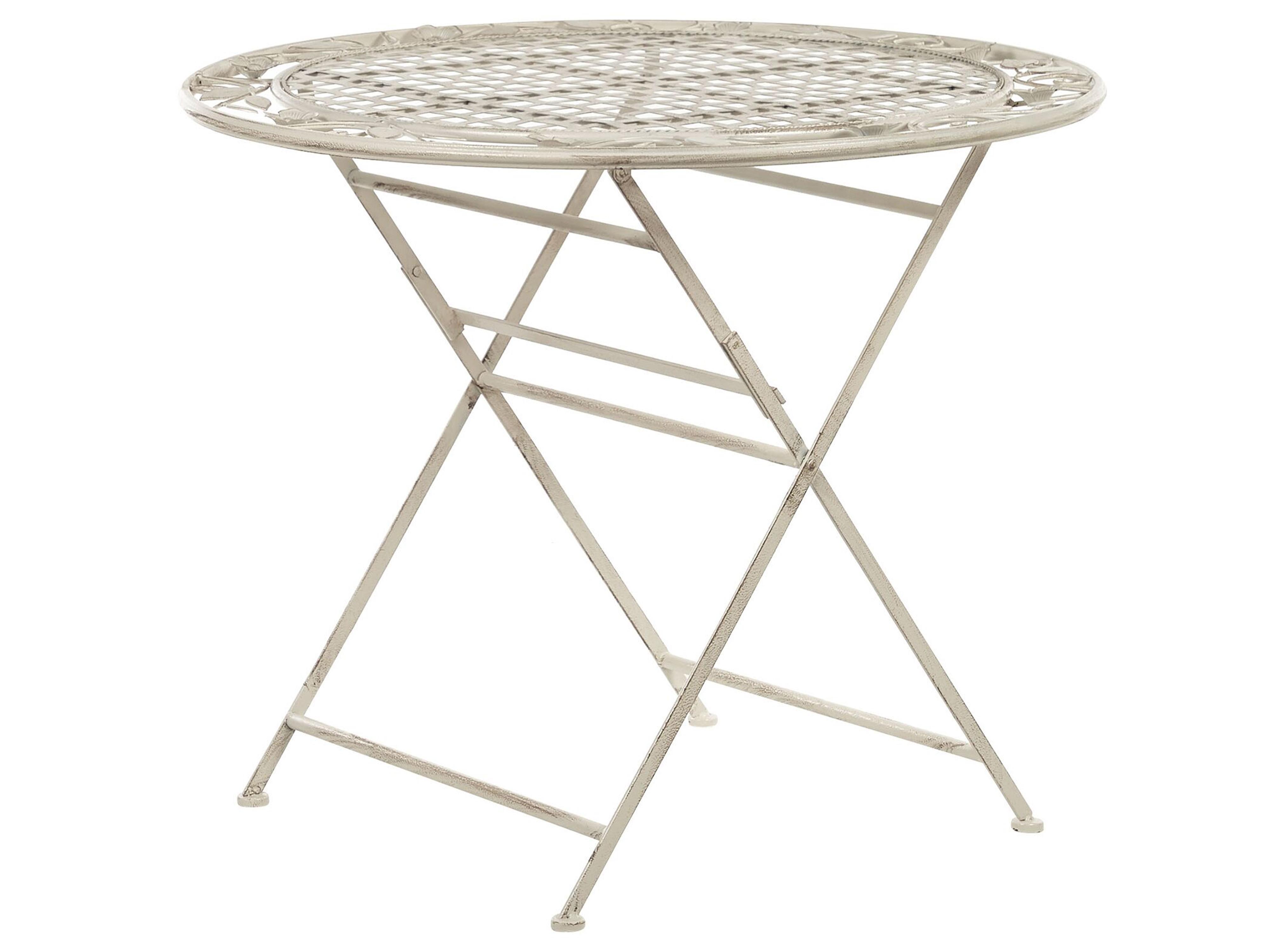 Bistrotafel BIVIO 90 cm 90 cm Metaal Gebroken wit