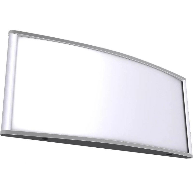 Plaque de porte, 210 x 80 mm, argent