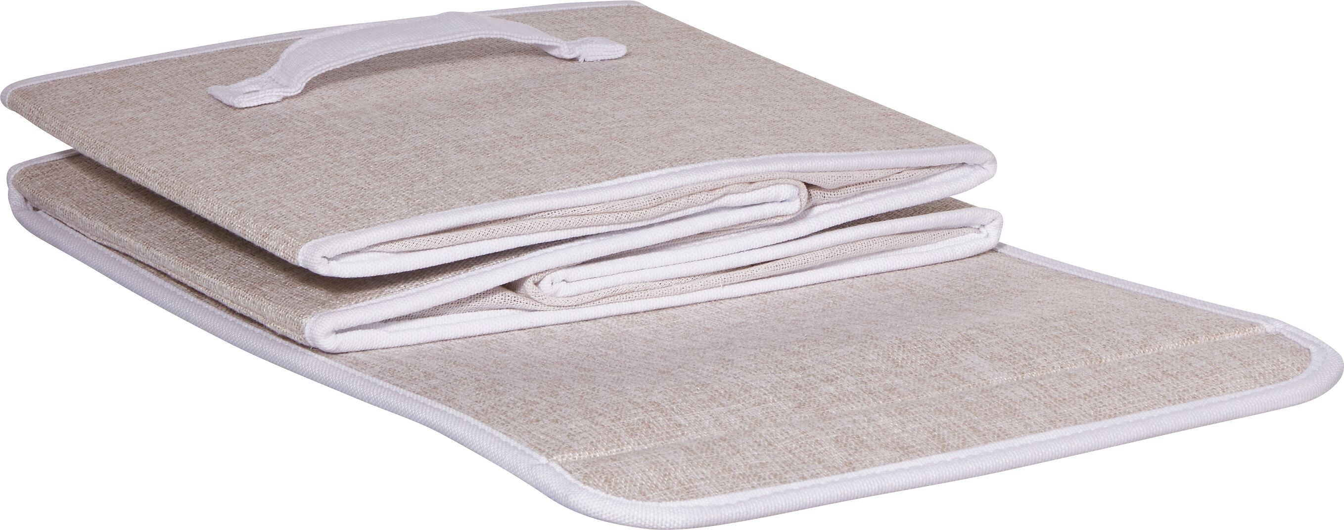 BIANCA Aufbewahrungsbox - Beige / B: 28.0 cm x T: 39.0 cm x H: 24.0 cm