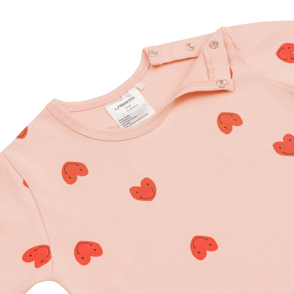 Long Sleeve Set Heart peach rose, 86/92,