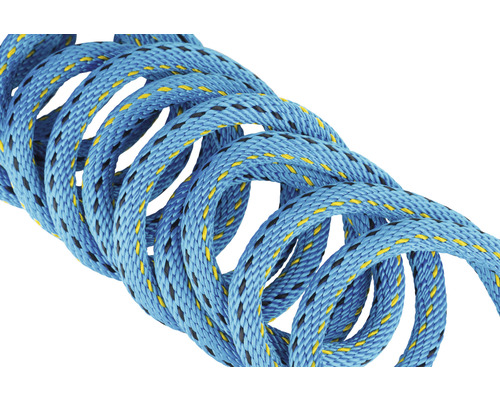 Touw Paraloc Mamutec polyester blauw/geel/zwart Ø 6 mm, 10 m