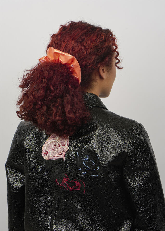 Sui Ava Sunburned Scrunchie Orange