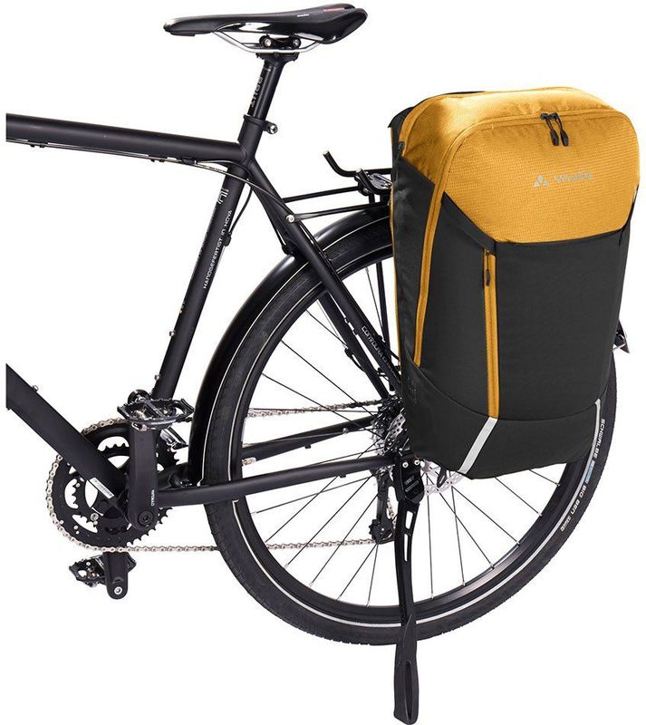 Vaude - Cycle 20L II - Bagagedrager - Geel - 2 in 1 Draagtas en Rugzak