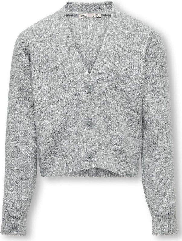 ONLY meisjes kids vest ORIANA Light Grey Melange SILVER GLITTER Regular Fit