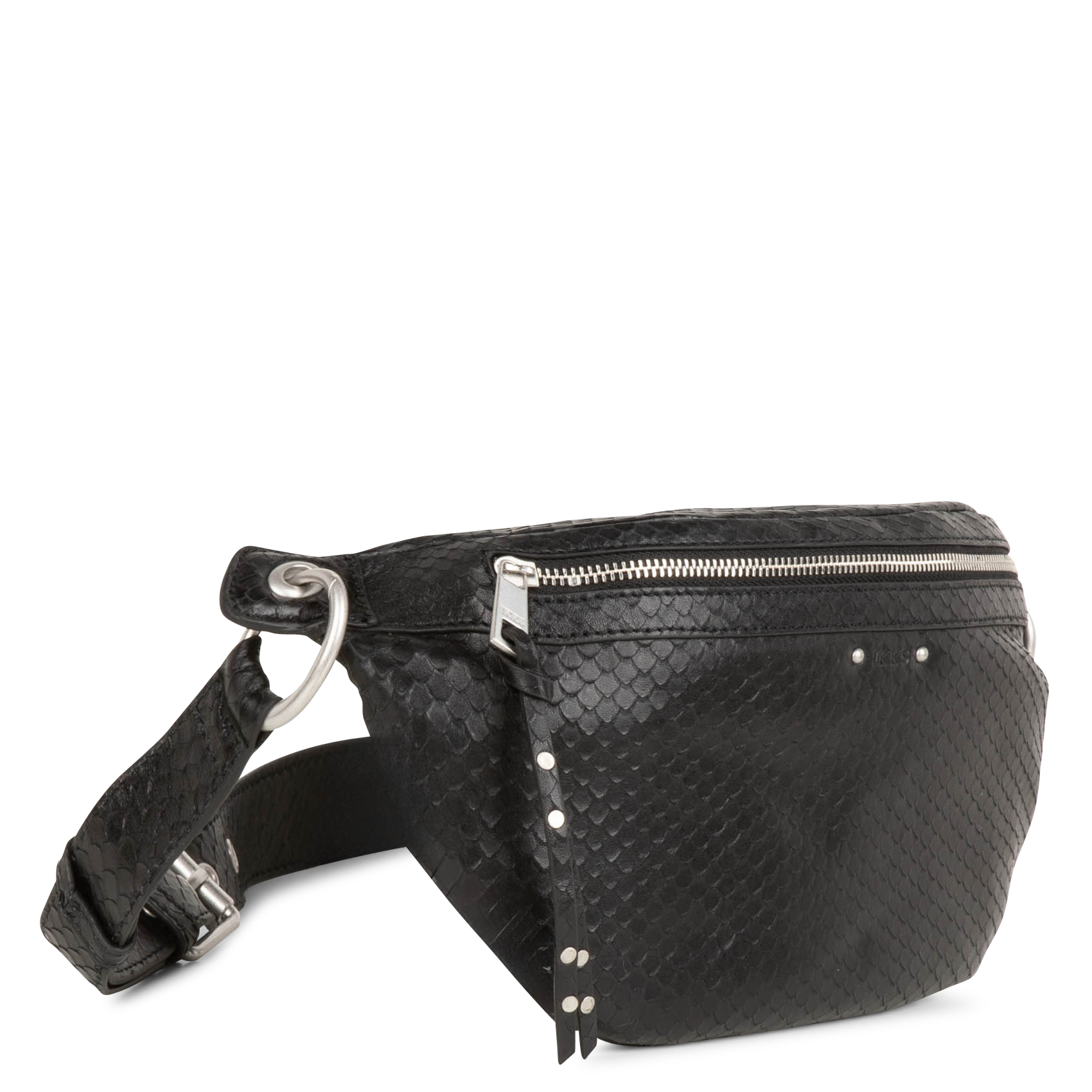1440 - Sac banane en cuir | Noir