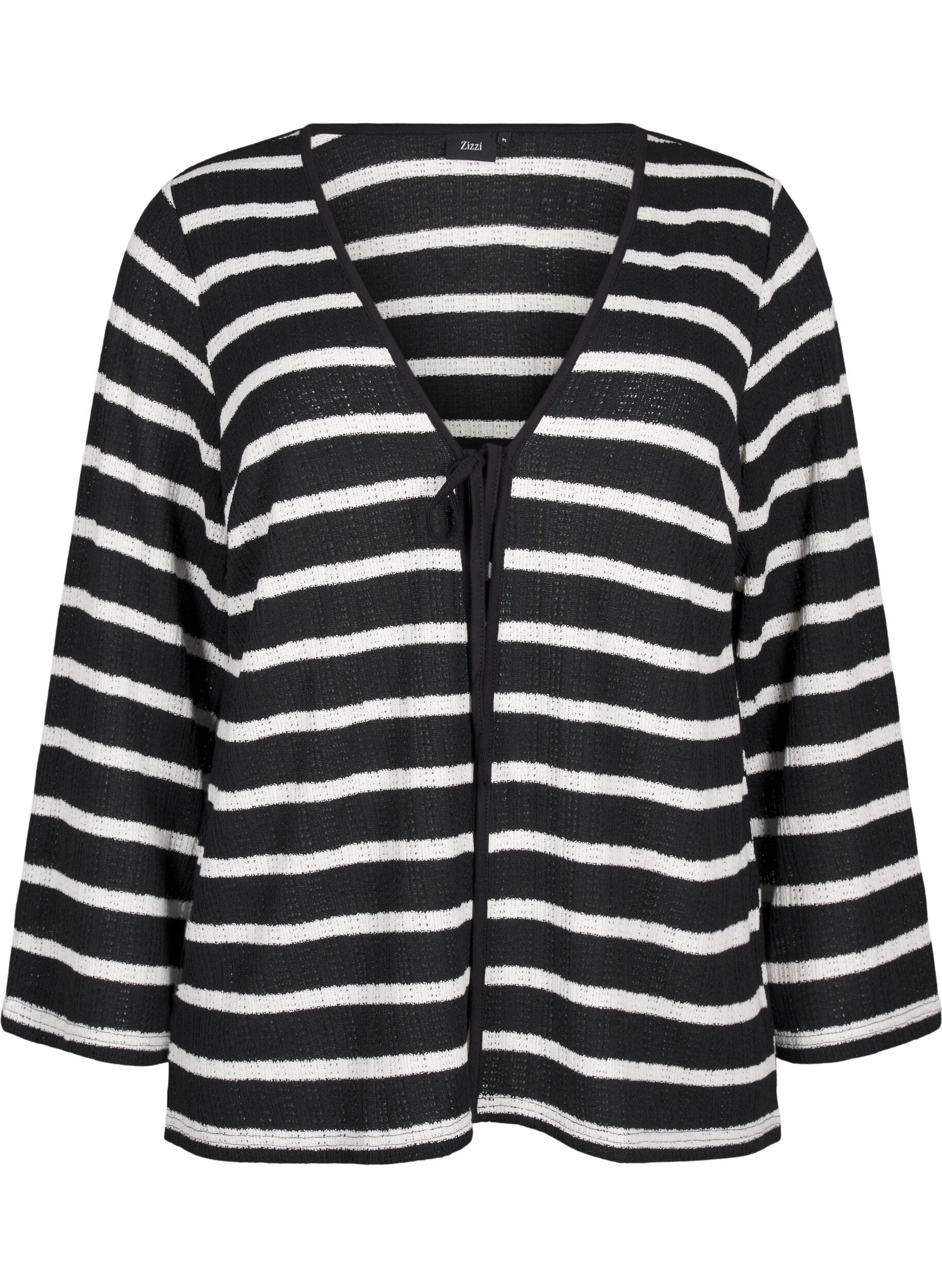 Cardigan med bindebånd