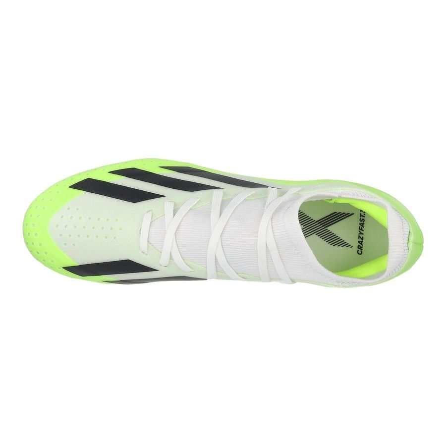adidas X Crazyfast .3 FG Crazyrush - Blanc/Noir/Lucid Lemon
