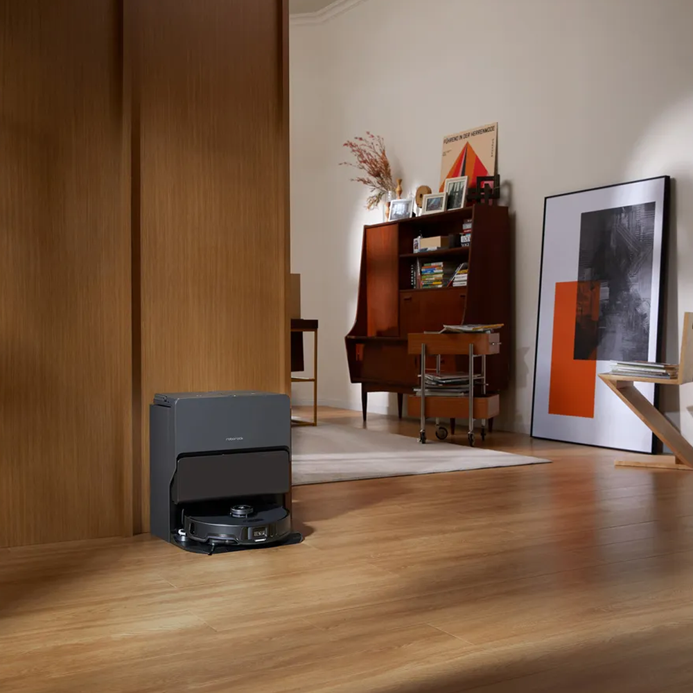 S8 MaxV Ultra Staubsaug-Roboter Staubsauger Nass / Trocken Bodenreinigung mit RockDock / App Steuerung (S8MVU52-SCH) - Ultra Black