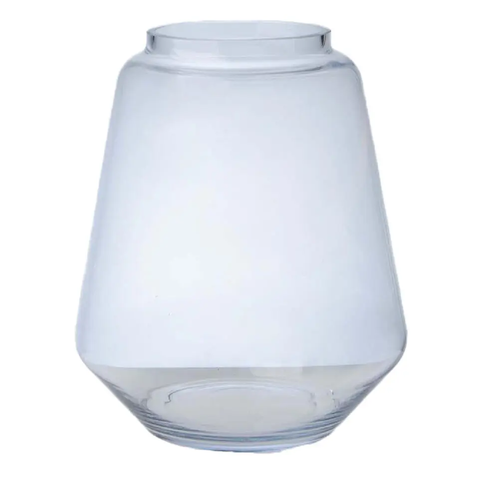 Hakbijl Glass Bloemenvaas Kiffa - transparant - glas - D23 x H27